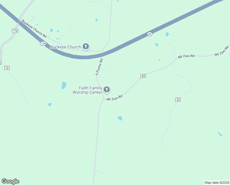 map of restaurants, bars, coffee shops, grocery stores, and more near 4139 5 Points Road in Jackson