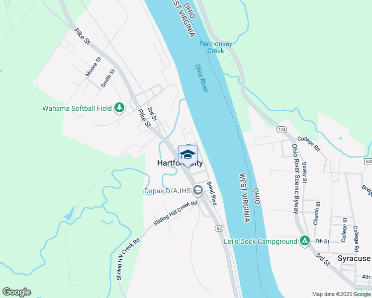map of restaurants, bars, coffee shops, grocery stores, and more near in Hartford City