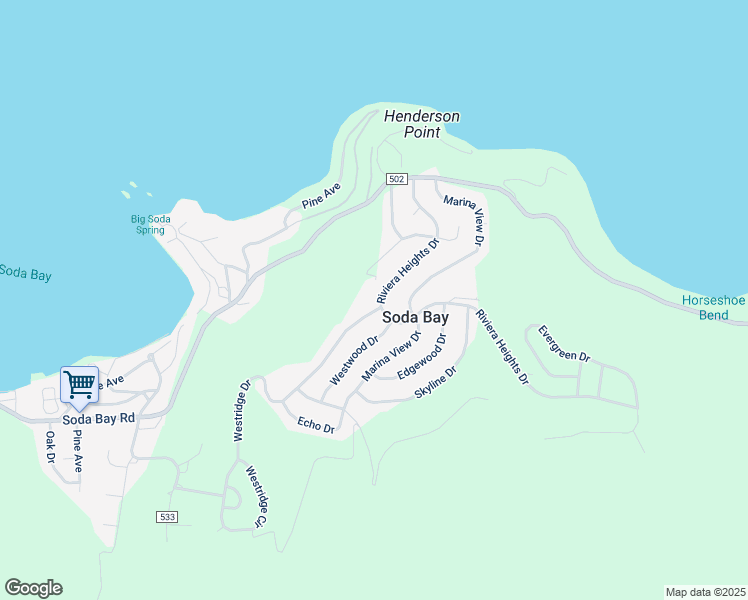 map of restaurants, bars, coffee shops, grocery stores, and more near 3006 County Road 535 in Kelseyville