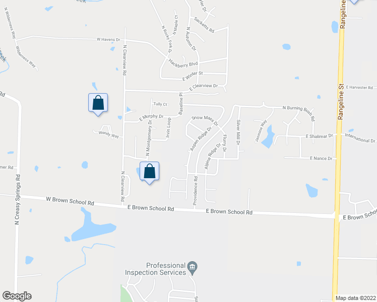 map of restaurants, bars, coffee shops, grocery stores, and more near 5109 Aspen Ridge Drive in Columbia