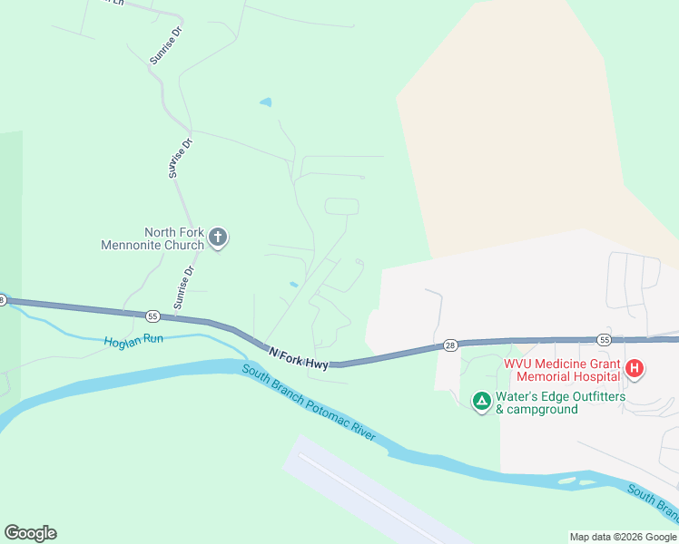 map of restaurants, bars, coffee shops, grocery stores, and more near 315 Vandevander Drive in Petersburg