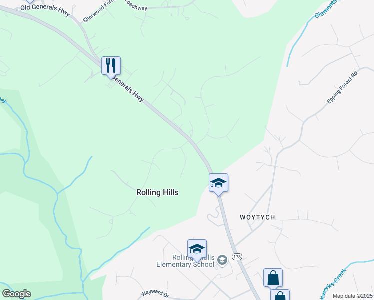 map of restaurants, bars, coffee shops, grocery stores, and more near 1831 Brett Court in Annapolis