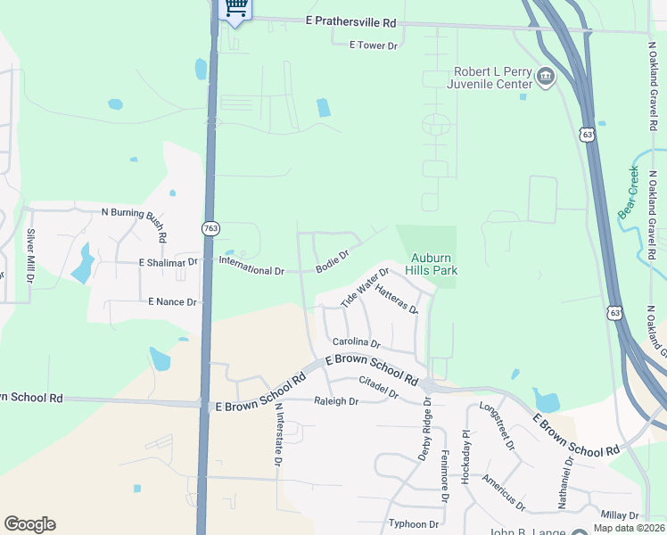 map of restaurants, bars, coffee shops, grocery stores, and more near 1416 Bodie Drive in Columbia