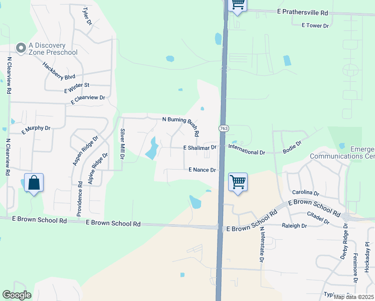 map of restaurants, bars, coffee shops, grocery stores, and more near 4980 North Almond Lane in Columbia