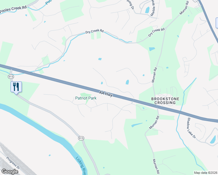 map of restaurants, bars, coffee shops, grocery stores, and more near 438 Ivy Ridge Drive in Cold Spring