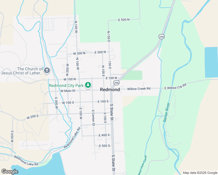 map of restaurants, bars, coffee shops, grocery stores, and more near 145 East Main Street in Redmond