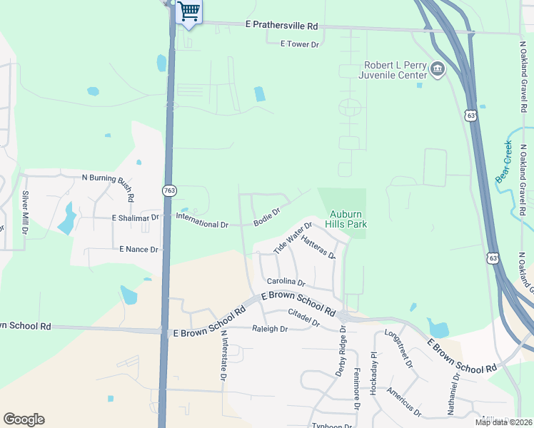 map of restaurants, bars, coffee shops, grocery stores, and more near 1423 Bodie Drive in Columbia