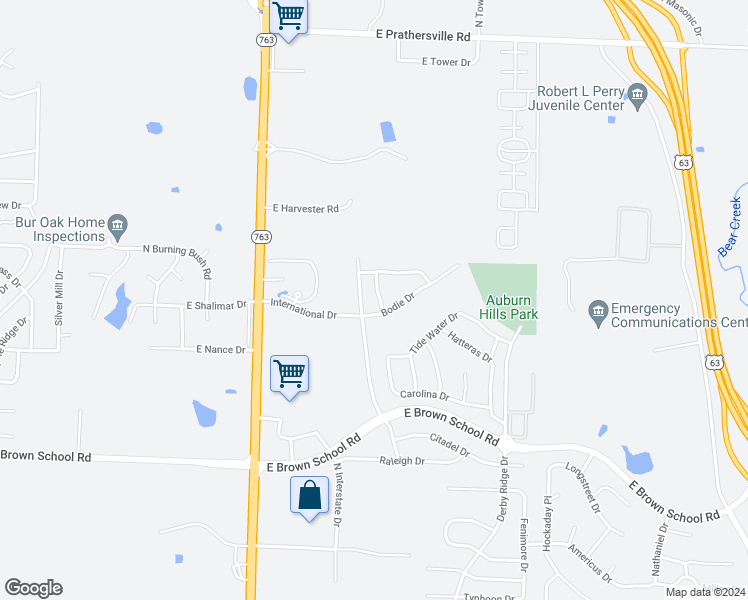 map of restaurants, bars, coffee shops, grocery stores, and more near 5211 Currituck Lane in Columbia