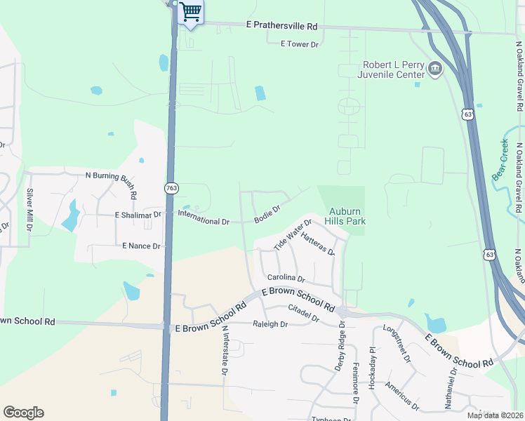 map of restaurants, bars, coffee shops, grocery stores, and more near 1416 Bodie Drive in Columbia