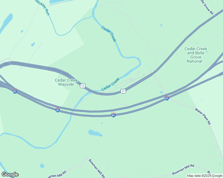 map of restaurants, bars, coffee shops, grocery stores, and more near 9396 Valley Pike in Middletown
