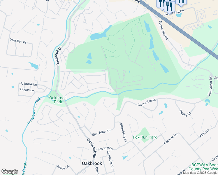 map of restaurants, bars, coffee shops, grocery stores, and more near 1562 Shady Cove Lane in Florence