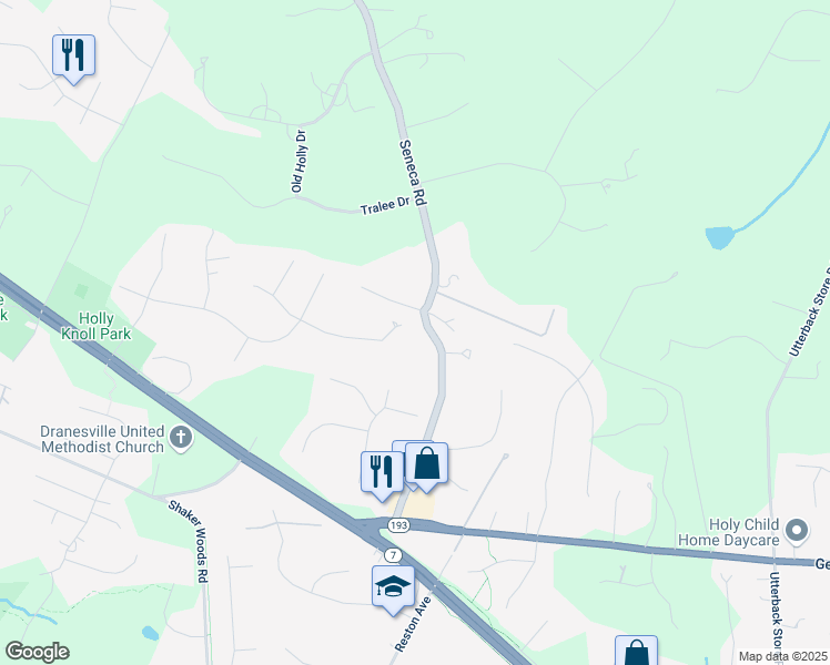 map of restaurants, bars, coffee shops, grocery stores, and more near 920 Seneca Road in Great Falls