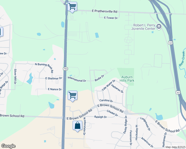 map of restaurants, bars, coffee shops, grocery stores, and more near 5305 Currituck Lane in Columbia