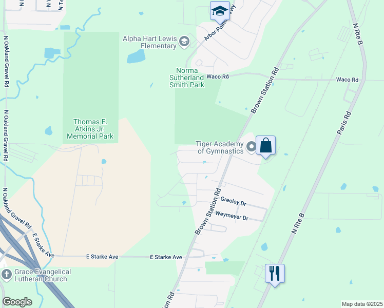 map of restaurants, bars, coffee shops, grocery stores, and more near Tuscany Ridge in Columbia