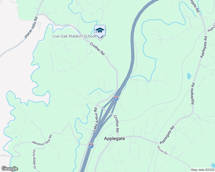 map of restaurants, bars, coffee shops, grocery stores, and more near 237 Crother Road in Applegate