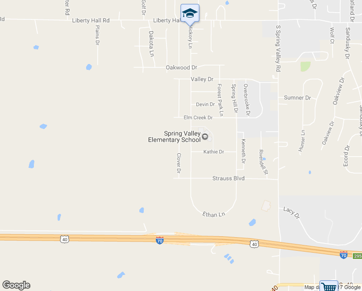 map of restaurants, bars, coffee shops, grocery stores, and more near 1615 Clover Drive in Junction City