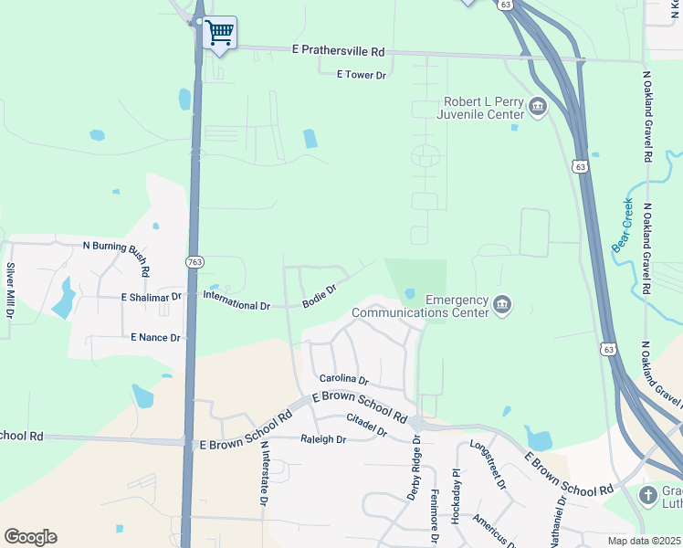 map of restaurants, bars, coffee shops, grocery stores, and more near 1505-1507 Greensboro Drive in Columbia