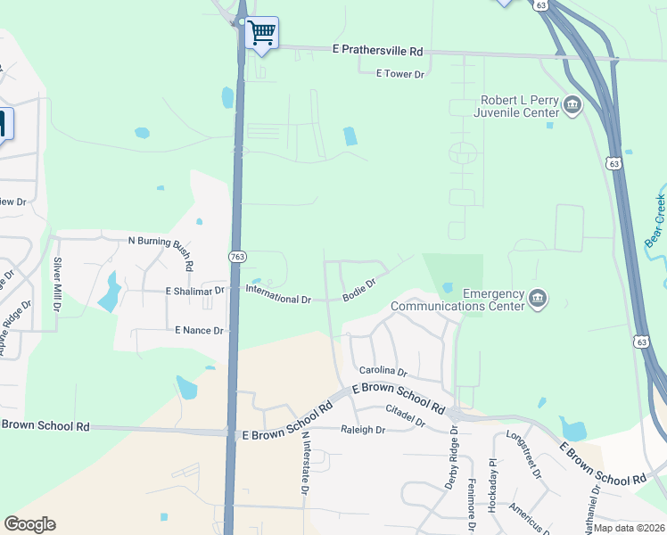 map of restaurants, bars, coffee shops, grocery stores, and more near 5313 Currituck Lane in Columbia