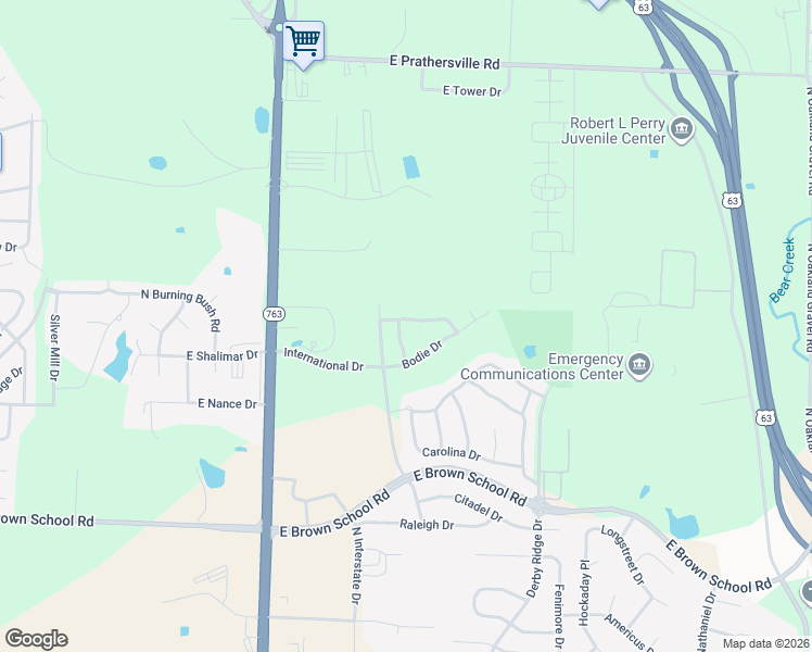 map of restaurants, bars, coffee shops, grocery stores, and more near 1417-1419 Greensboro Drive in Columbia