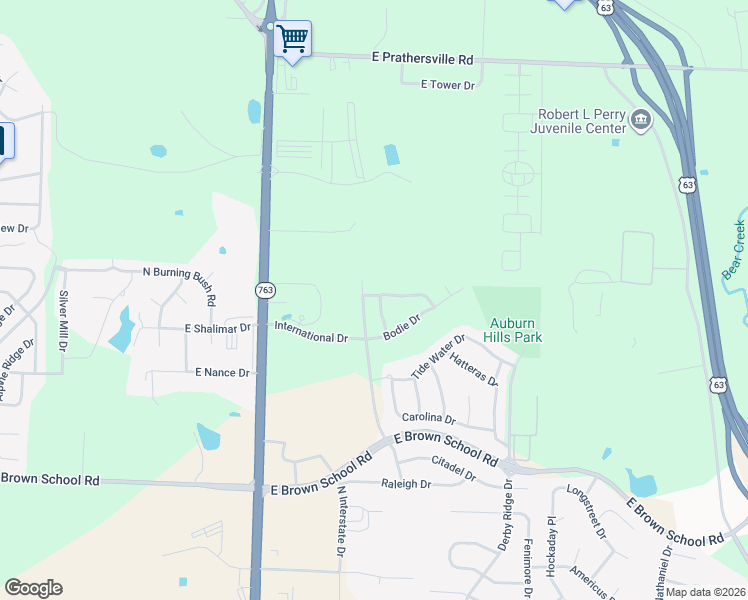 map of restaurants, bars, coffee shops, grocery stores, and more near 5315 Currituck Lane in Columbia