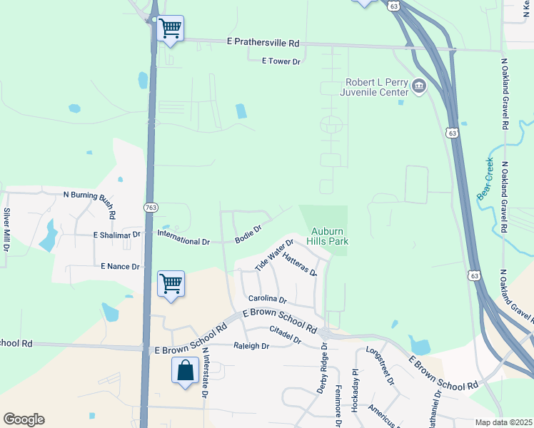map of restaurants, bars, coffee shops, grocery stores, and more near 1503 Greensboro Drive in Columbia