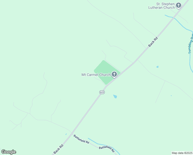 map of restaurants, bars, coffee shops, grocery stores, and more near 14799 Back Road in Strasburg