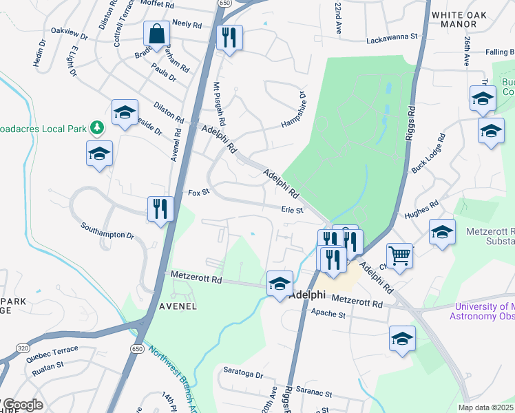 1915 Erie Street, Adelphi MD Walk Score