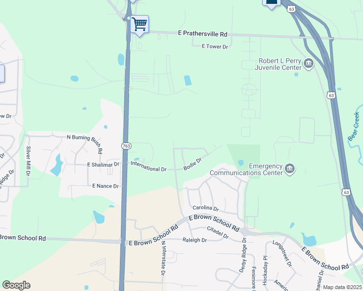 map of restaurants, bars, coffee shops, grocery stores, and more near 1407 Greensboro Drive in Columbia