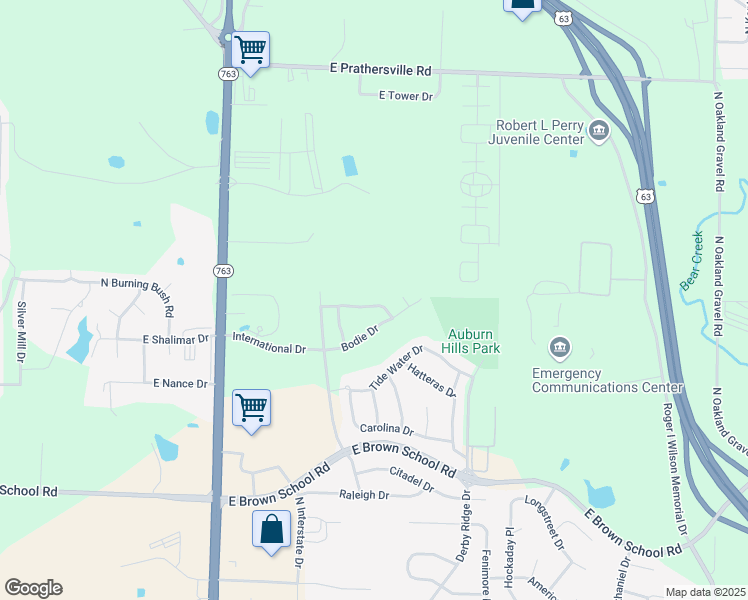 map of restaurants, bars, coffee shops, grocery stores, and more near 1429-1431 Greensboro Drive in Columbia