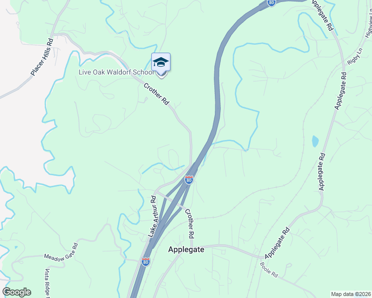 map of restaurants, bars, coffee shops, grocery stores, and more near 237 Crother Road in Applegate