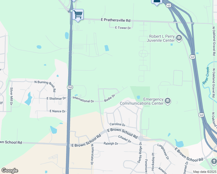map of restaurants, bars, coffee shops, grocery stores, and more near 1417-1419 Greensboro Drive in Columbia