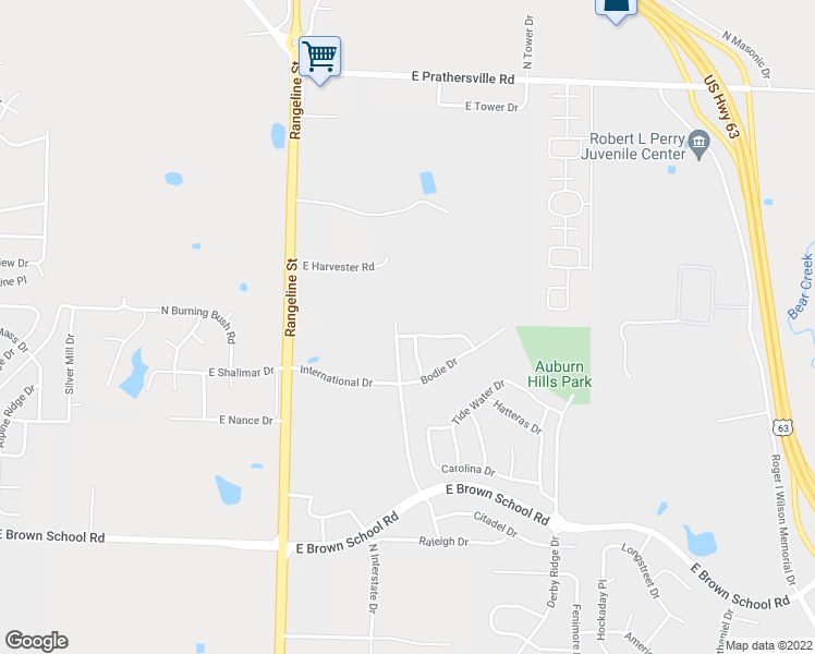 map of restaurants, bars, coffee shops, grocery stores, and more near 1401-1403 Greensboro Drive in Columbia