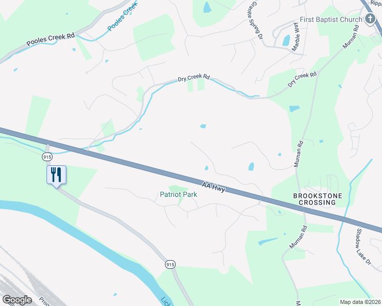 map of restaurants, bars, coffee shops, grocery stores, and more near 584 Ivy Ridge Drive in Cold Spring