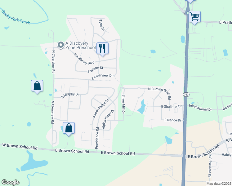 map of restaurants, bars, coffee shops, grocery stores, and more near 5306 Aspen Ridge Drive in Columbia