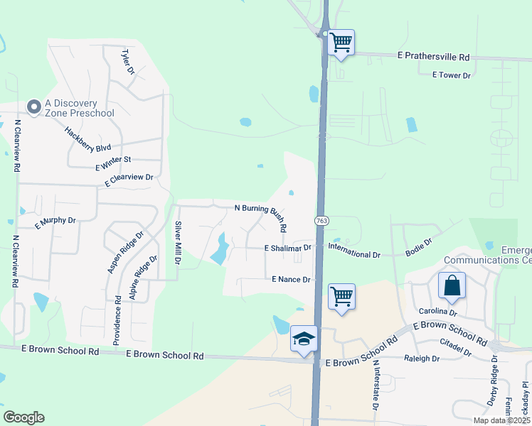 map of restaurants, bars, coffee shops, grocery stores, and more near 981 East Quince Court in Columbia