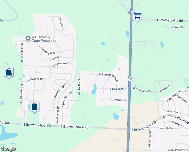 map of restaurants, bars, coffee shops, grocery stores, and more near 5181 N Jasmine Way in Columbia