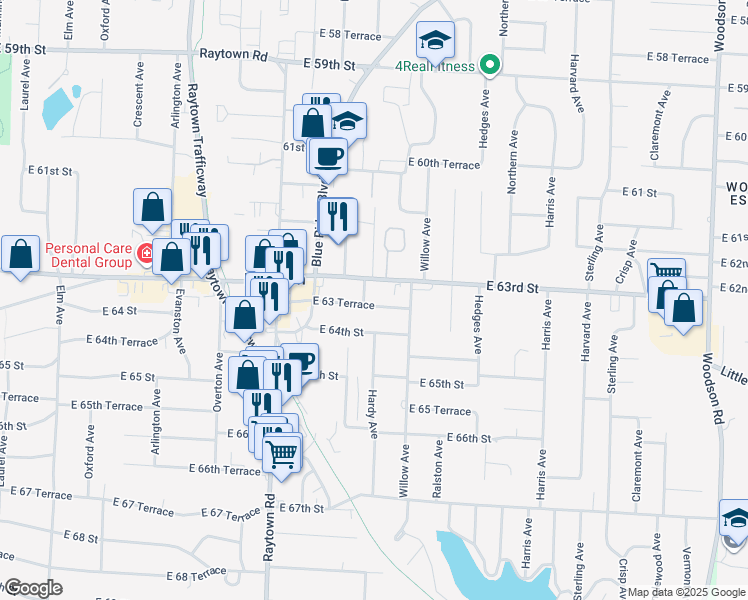 map of restaurants, bars, coffee shops, grocery stores, and more near in Jackson County