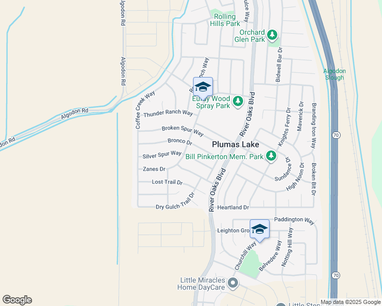 map of restaurants, bars, coffee shops, grocery stores, and more near 1164 Silver Spur Way in Plumas Lake