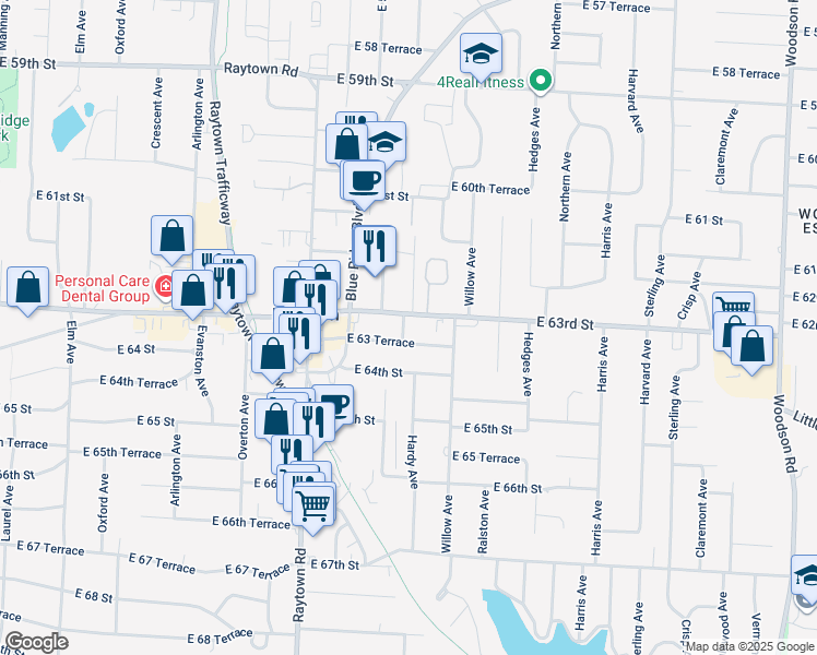 map of restaurants, bars, coffee shops, grocery stores, and more near in Jackson County