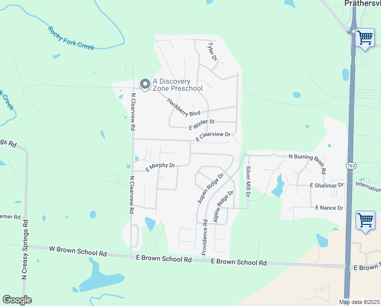 map of restaurants, bars, coffee shops, grocery stores, and more near Baseline Place in Columbia
