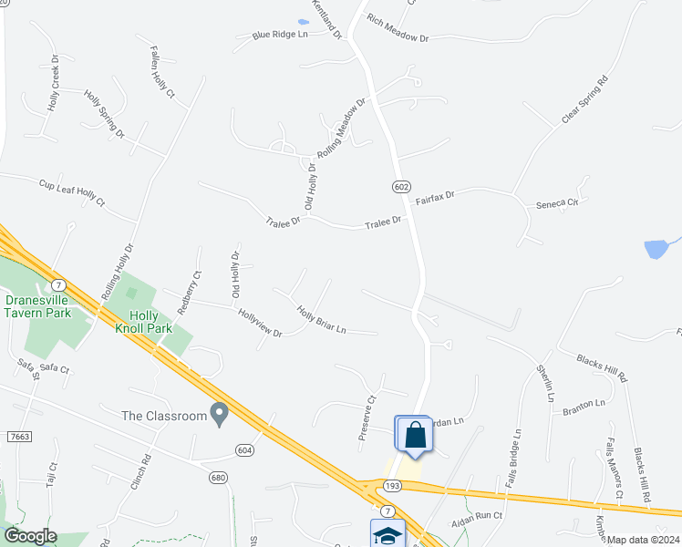 map of restaurants, bars, coffee shops, grocery stores, and more near 11689 Hollyview Drive in Great Falls