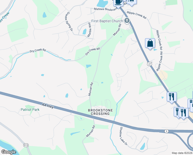 map of restaurants, bars, coffee shops, grocery stores, and more near 6227 Murnan Rd in Newport