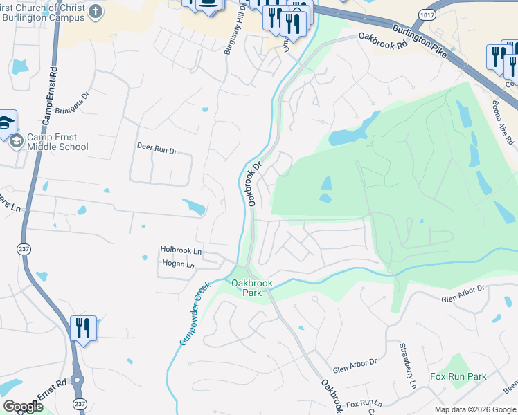 map of restaurants, bars, coffee shops, grocery stores, and more near 6375 Cliffside Drive in Florence