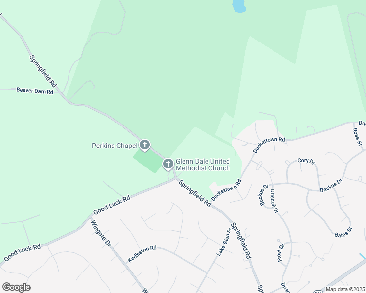 map of restaurants, bars, coffee shops, grocery stores, and more near in Glenn Dale