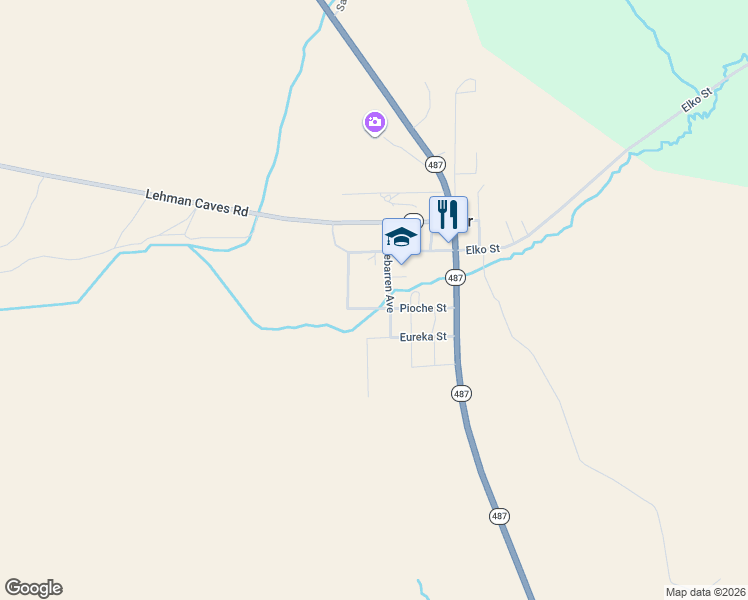 map of restaurants, bars, coffee shops, grocery stores, and more near 370 Pioche Street in Baker