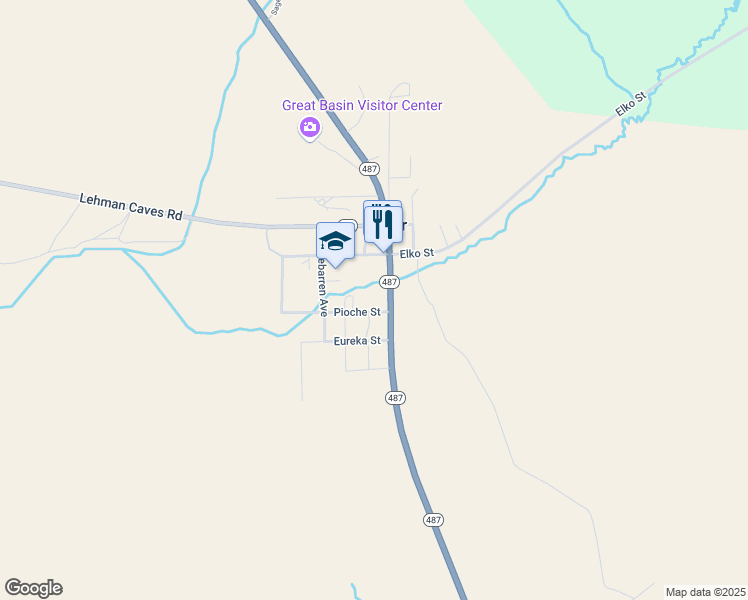 map of restaurants, bars, coffee shops, grocery stores, and more near 250 Saval Avenue in Baker