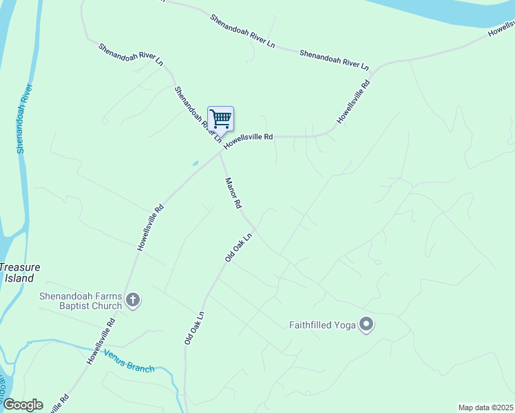map of restaurants, bars, coffee shops, grocery stores, and more near 800 McGuire Circle in Berryville