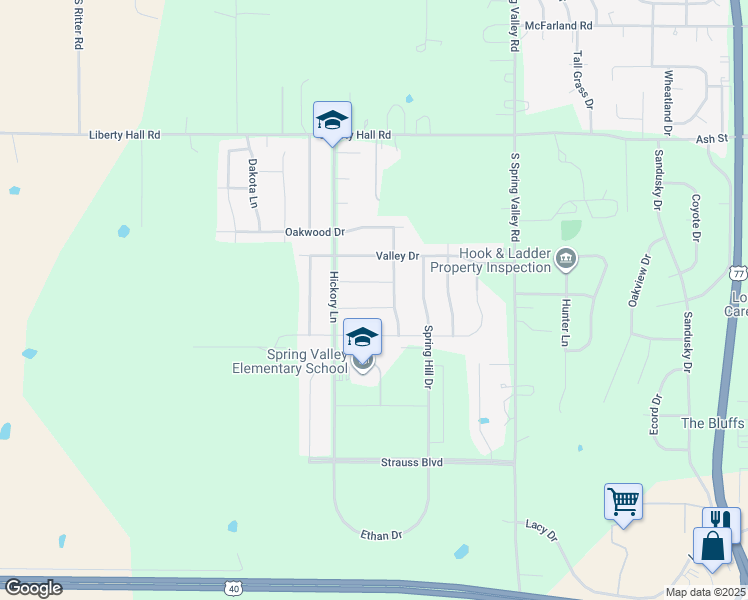 map of restaurants, bars, coffee shops, grocery stores, and more near 2725 Anderson Drive in Junction City