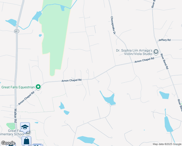 map of restaurants, bars, coffee shops, grocery stores, and more near 9700 Arnon Chapel Road in Great Falls