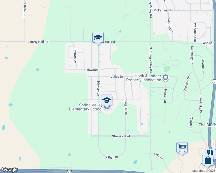 map of restaurants, bars, coffee shops, grocery stores, and more near 2725 Anderson Drive in Junction City
